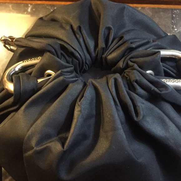 Groom Paris Bucket Black Bag with Pull Strings - Picture 12 of 16